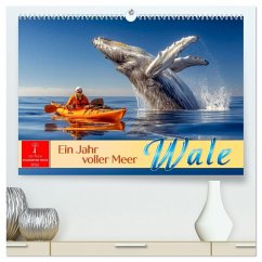 Wale - ein Jahr voller Meer (hochwertiger Premium Wandkalender 2026 DIN A2 quer), Kunstdruck in Hochglanz