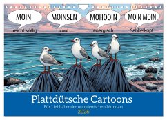 Plattdütsche Cartoons (Wandkalender 2026 DIN A4 quer), CALVENDO Monatskalender Plattdütsche Cartoons (Wandkalender 2026 DIN A4 quer), CALVENDO Monatskalender