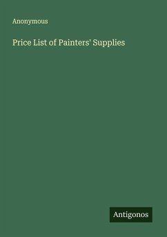Cover Price List of Painters' Supplies