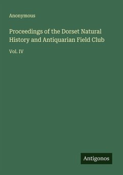 Cover Proceedings of the Dorset Natural History and Antiquarian Field Club