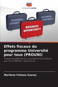 Cover Effets fiscaux du programme Université pour tous (PROUNI)