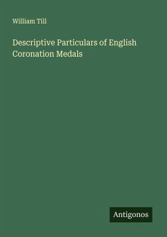 Cover Descriptive Particulars of English Coronation Medals