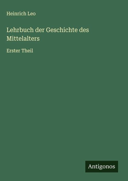 Lehrbuch der Geschichte des Mittelalters
