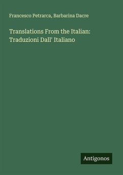 Cover Translations From the Italian: Traduzioni Dall' Italiano