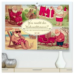 Cover Was macht der Weihnachtsmann? (hochwertiger Premium Wandkalender 2026 DIN A2 quer), Kunstdruck in Hochglanz