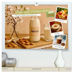 Cover Milch und Milchprodukte (hochwertiger Premium Wandkalender 2026 DIN A2 quer), Kunstdruck in Hochglanz