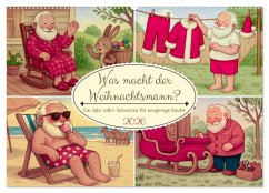 Cover Was macht der Weihnachtsmann? (Wandkalender 2026 DIN A2 quer), CALVENDO Monatskalender