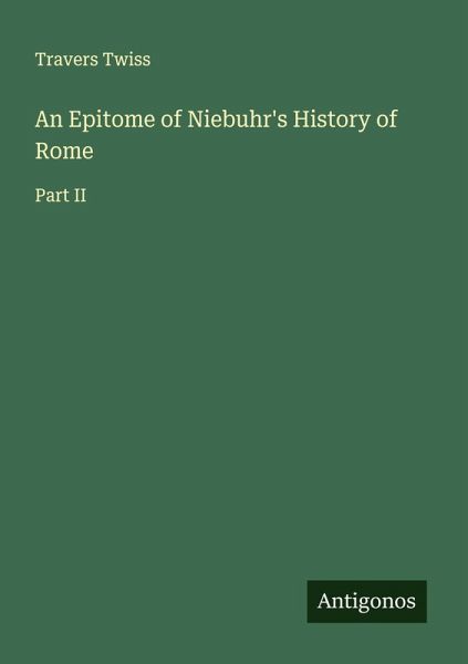 An Epitome of Niebuhr's History of Rome