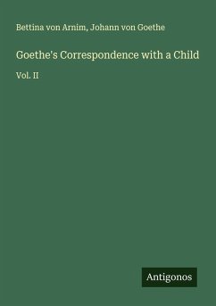 Cover Goethe's Correspondence with a Child