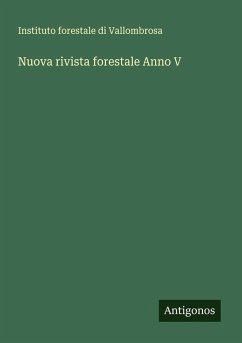 Cover Nuova rivista forestale Anno V