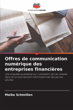 Cover Offres de communication numérique des entreprises financières