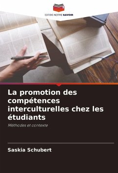 Cover La promotion des compétences interculturelles chez les étudiants