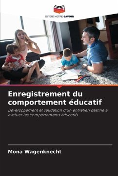 Cover Enregistrement du comportement éducatif