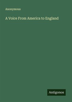 A Voice From America to England Cover A Voice From America to England