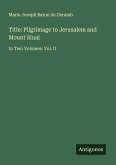 Title: Pilgrimage to Jerusalem and Mount Sinai