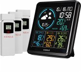 KIENZLE Funk DCF Wetterstation mit 3 Außensensoren KIENZLE Funk DCF Wetterstation mit 3 Außensensoren