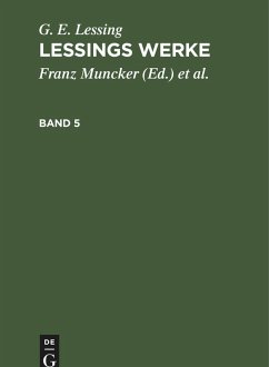 Cover G. E. Lessing: Lessings Werke. Band 5 (eBook, PDF)