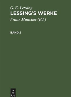 Cover G. E. Lessing: Lessing's Werke. Band 2 (eBook, PDF)