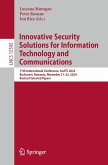 Innovative Security Solutions for Information Technology and Communications (eBook, PDF)
