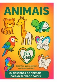 Cover Animais: 50 Desenhos Para Colorir (eBook, ePUB)