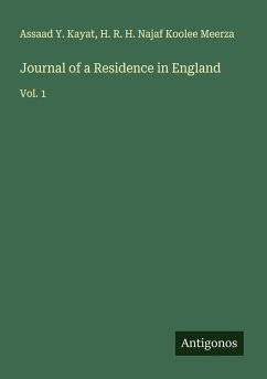 Cover Journal of a Residence in England
