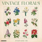 Vintage Florals 2026 Wall Calendar
