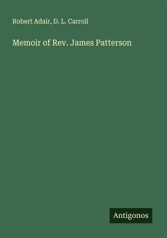 Cover Memoir of Rev. James Patterson