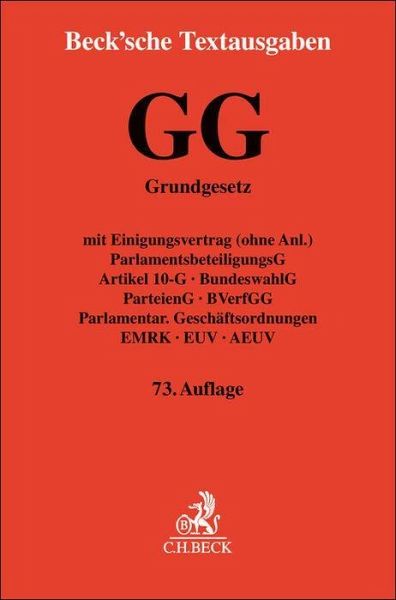 Grundgesetz für die Bundesrepublik Deutschland. GG Grundgesetz für die Bundesrepublik Deutschland. GG