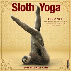 Sloth Yoga 2026 7 X 7 Mini Wall Calendar - Willow Creek Press