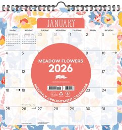 Meadow Flowers 2026 12 X 12 Spiral Wall Calendar - Willow Creek Press