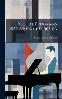 Cover Recital Programs 1963-64; 1964-65; 1965-66