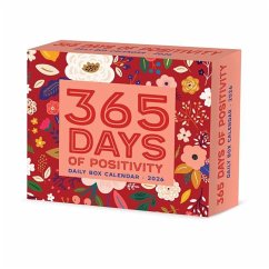 Cover 365 Days of Positivity 2026 5.4 X 6.2 Box Calendar