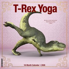 Cover T-Rex Yoga 2026 12 X 12 Wall Calendar