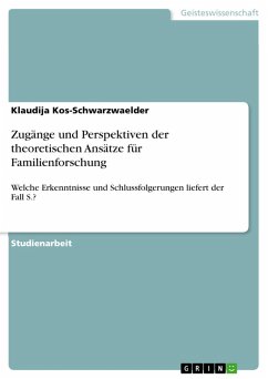 Zugänge und Perspektiven der theoretischen Ansätze für Familienforschung (eBook, PDF)