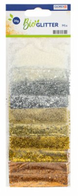 Cover Bio Glitter, mix 2x5 Farben, 20g