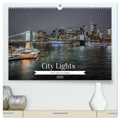 City Lights - New York im Fokus (hochwertiger Premium Wandkalender 2026 DIN A2 quer), Kunstdruck in Hochglanz