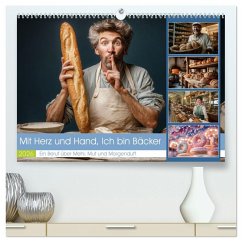 Cover Mit Herz und Hand, Ich bin Bäcker (hochwertiger Premium Wandkalender 2026 DIN A2 quer), Kunstdruck in Hochglanz