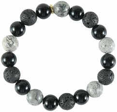 Cover Armband, Naturstein, B/W DIY, 10mm