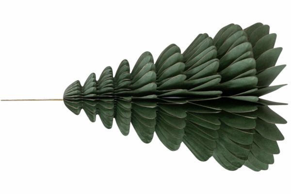 Wabenbaum mit Hänger, grün 32cm, 1St., Papier