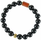 Armband, Naturstein, schwarz DIY, 10mm