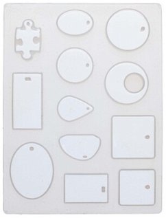 Cover Silikon-Form 15,5x11,5cm Schmuck-Anhänger 12tlg