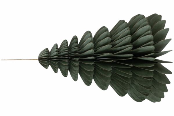 Wabenbaum mit Hänger, grün 20cm, 1St., Papier