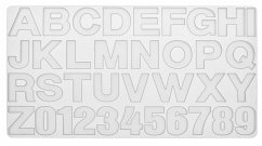 Cover Silikon-Form 36x19cm Buchstaben+Zahlen 36tlg