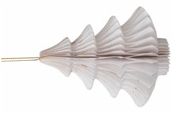 Cover Wabenbaum mit Hänger, weiss 10cm, 4St., Papier