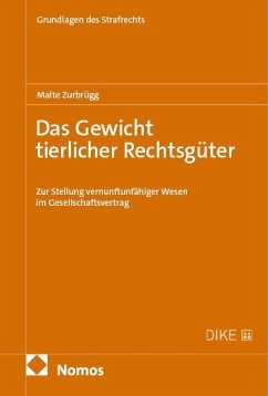 Cover Das Gewicht tierlicher Rechtsgüter