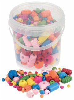 Cover Holzperlen Formenmix bunt 250g FSC Ahorn