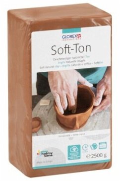 Cover Soft-Ton terracotta 2500g lufthärtend / brennbar 1040°C