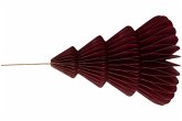 Wabenbaum mit Hänger, bordeau 20cm, 1St., Papier