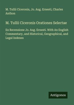 Cover M. Tullii Ciceronis Orationes Selectae
