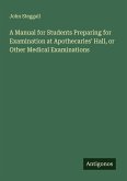A Manual for Students Preparing for Examination at Apothecaries' Hall, or Other Medical Examinations A Manual for Students Preparing for Examination at Apothecaries' Hall, or Other Medical Examinations